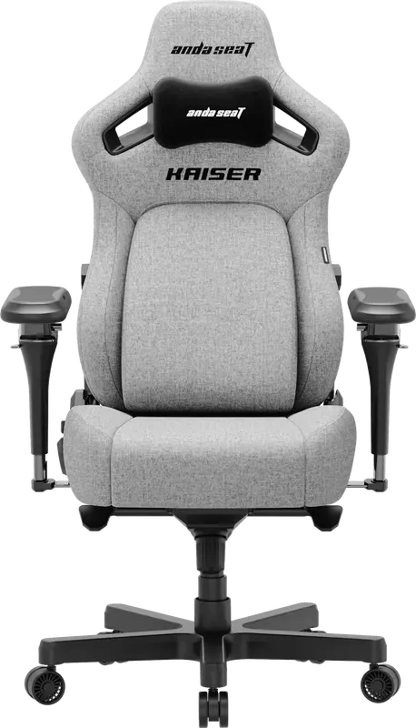 Ігрове крісло Anda Seat Kaiser 4 V2 Size XL Gray Fabric - фото - №0