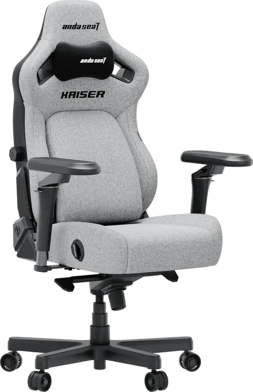 Ігрове крісло Anda Seat Kaiser 4 V2 Size XL Gray Fabric - фото - №1