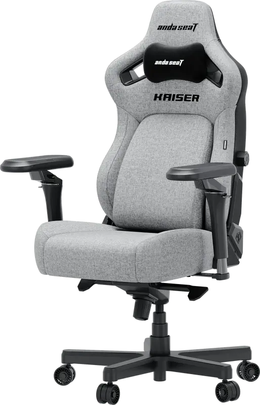 Ігрове крісло Anda Seat Kaiser 4 V2 Size XL Gray Fabric - фото - №2