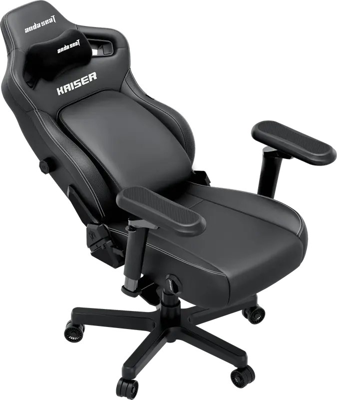 Игровое кресло Anda Seat Kaiser 4 V2 Size XL Black PVC - фото - №6