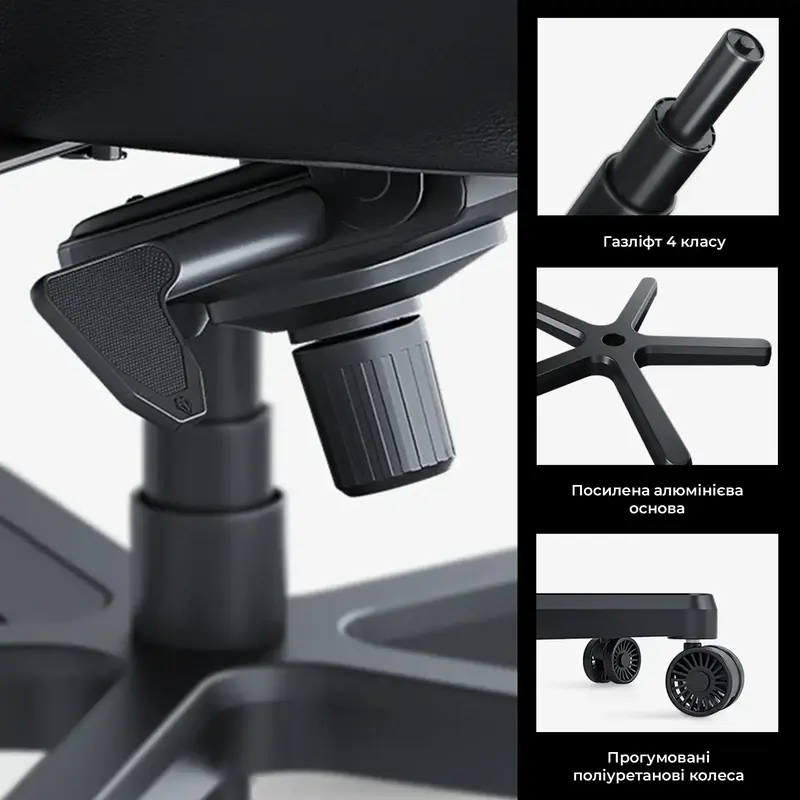 Игровое кресло Anda Seat Kaiser 4 V2 Size XL Black PVC - фото - №18