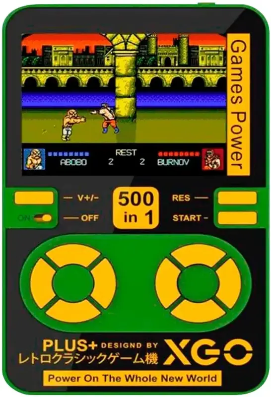 Доп батарея XGO 5000 мА/h з вбудованою ігровою консолю 500 в1 Чорна - фото - №0