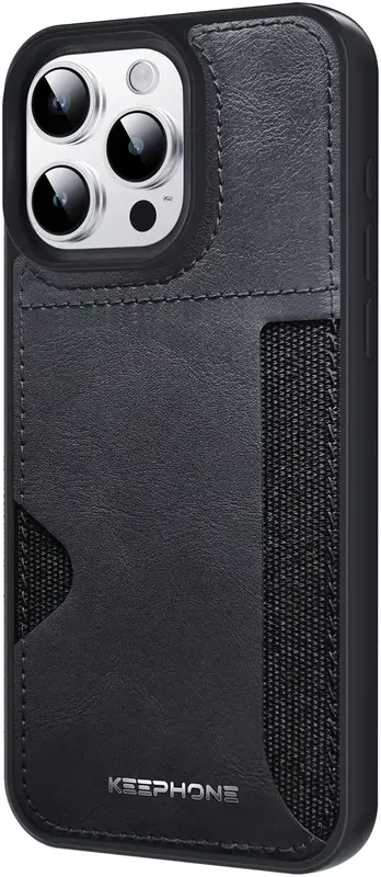 Чохол Keephone Carmen Series Leather Case for 15 Pro Black (MC-0125ip15pblk) - фото - №0