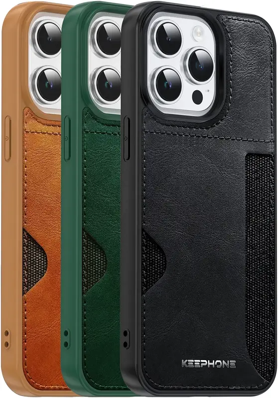 Чохол Keephone Carmen Series Leather Case for 15 Pro Brown (MC-0125ip15pbrn) - фото - №3