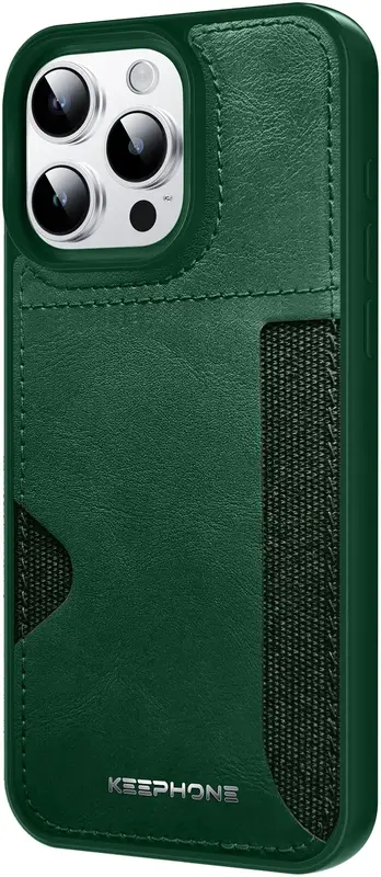 Чехол Keephone Carmen Series Leather Case for 15 Pro Green (MC-0125ip15pgrn) - фото - №0