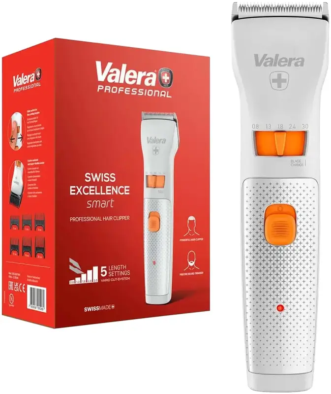 Машинка для стрижки VALERA Swiss Excellence Smart біла SXS 300 WH - фото - №7