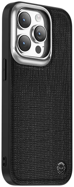 Чехол Keephone Fabrica Series Case for 15 Pro Black (MC-0073ip15pblk) - фото - №1