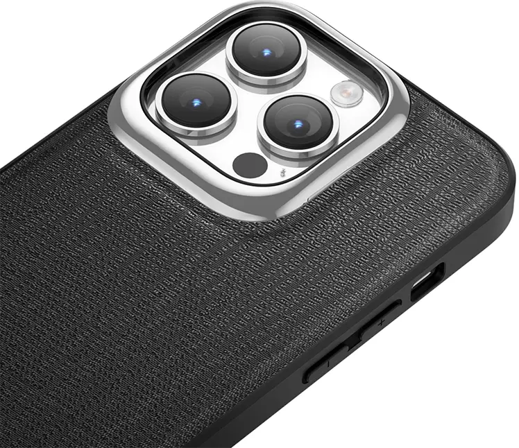 Чехол Keephone Fabrica Series Case for 15 Pro Black (MC-0073ip15pblk) - фото - №2