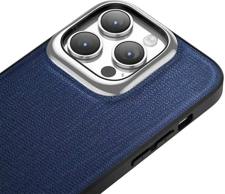 Чохол Keephone Fabrica Series Case for 15 Pro Blue (MC-0073ip15pblu) - фото - №2