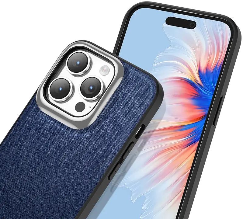 Чохол Keephone Fabrica Series Case for 15 Pro Blue (MC-0073ip15pblu) - фото - №3