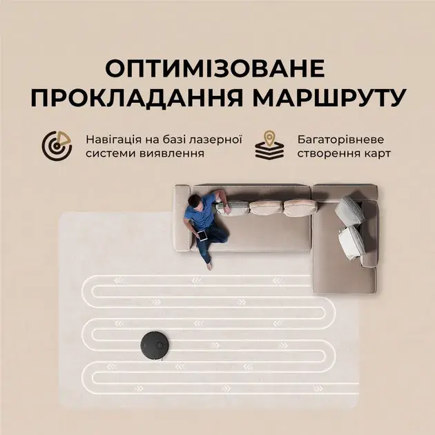 Робот-пилосос миючий Dreame D20 Black - фото - №5