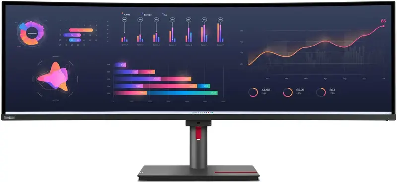 Монітор Lenovo 49" 32:9 IPS (63DBRAT1UA) - фото - №6