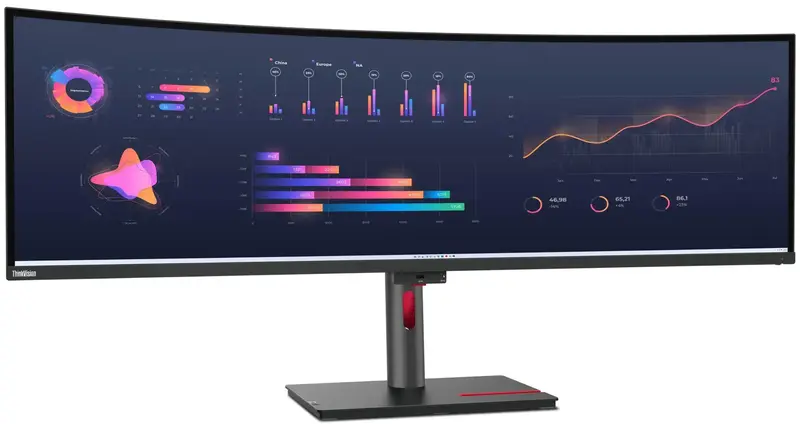 Монітор Lenovo 49" 32:9 IPS (63DBRAT1UA) - фото - №1