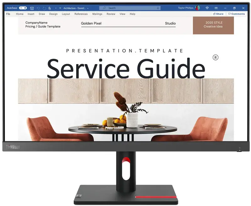 Монітор Lenovo 23,8" 16:9 IPS (63DEKAT3EU/63DEKAT3UA) - фото - №0