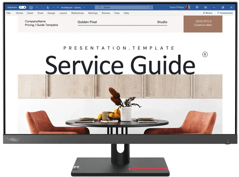 Монітор Lenovo 23,8" 16:9 IPS (63DEKAT3EU/63DEKAT3UA) - фото - №6