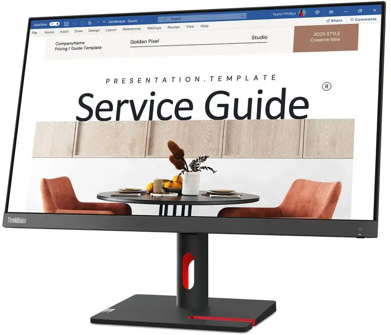 Монітор Lenovo 23,8" 16:9 IPS (63DEKAT3EU/63DEKAT3UA) - фото - №1