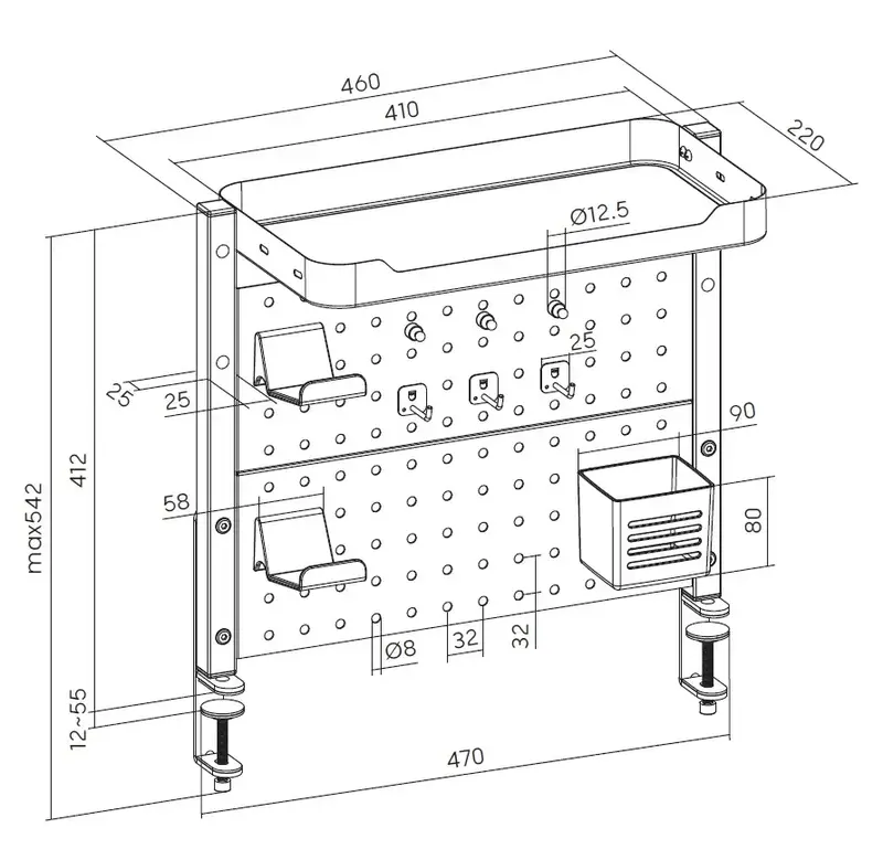 Настільний органайзер Officepro DO1040B - фото - №10
