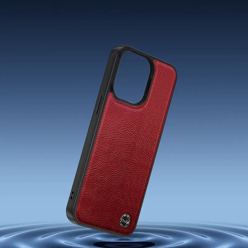 Чохол Keephone Lucca Waxed Leather Case for 15 Plus Red (MC-0078ip15plred) - фото - №4