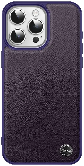 Чехол Keephone Lucca Waxed Leather Case for 15 Pro Purple (MC-0078ip15pprp) - фото - №0