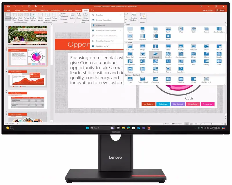 Монітор Lenovo 27" 16:9 IPS (64A5MAT6UA) - фото - №0