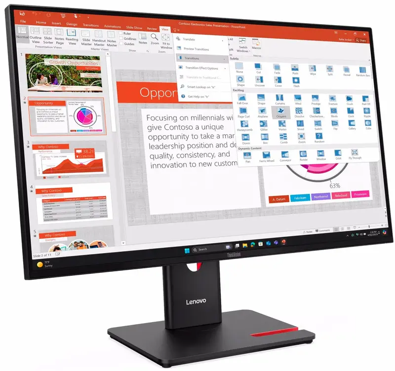 Монітор Lenovo 27" 16:9 IPS (64A5MAT6UA) - фото - №1