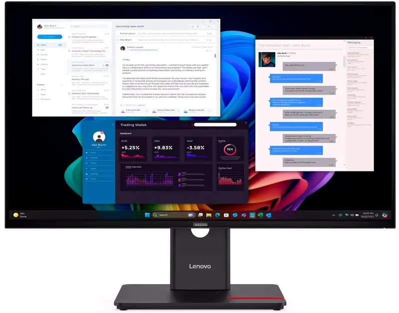 Монітор Lenovo 27" 16:9 IPS (64AFGAT2UA) - фото - №0