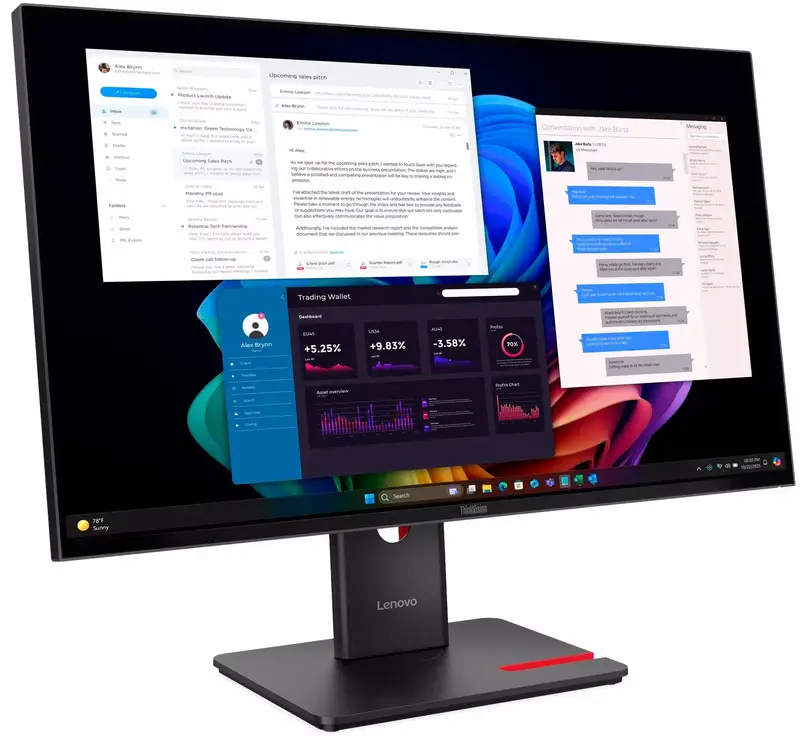 Монітор Lenovo 27" 16:9 IPS (64AFGAT2UA) - фото - №3