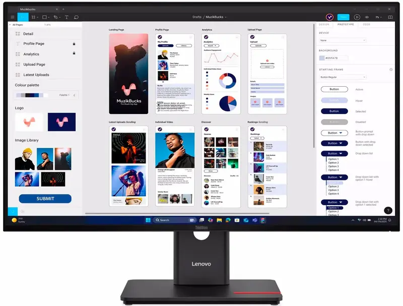 Монитор Lenovo 31.5" 16:9 IPS (64B0GAT1UA) - фото - №0