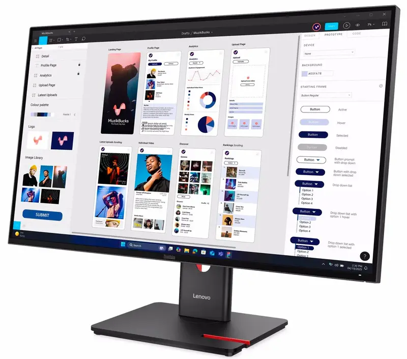 Монитор Lenovo 31.5" 16:9 IPS (64B0GAT1UA) - фото - №1
