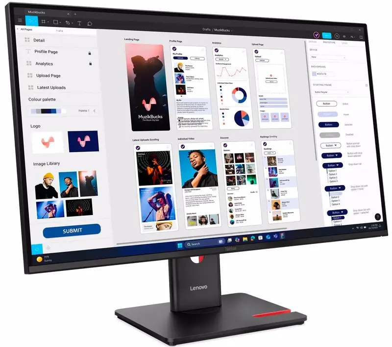 Монитор Lenovo 31.5" 16:9 IPS (64B0GAT1UA) - фото - №2