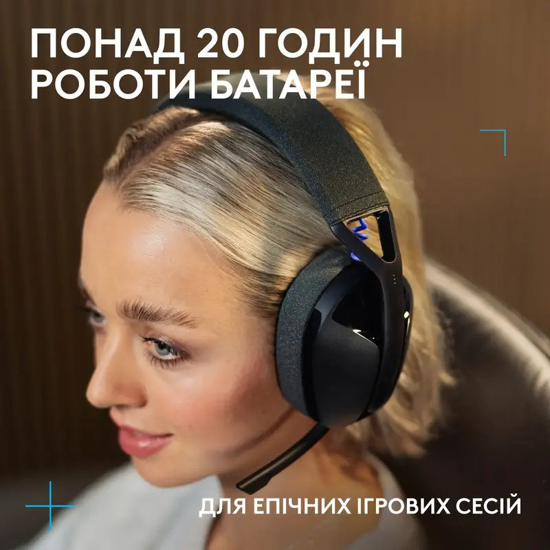 Бездротова ігрова гарнітура Logitech G321 LIGHTSPEED - Black - фото - №6