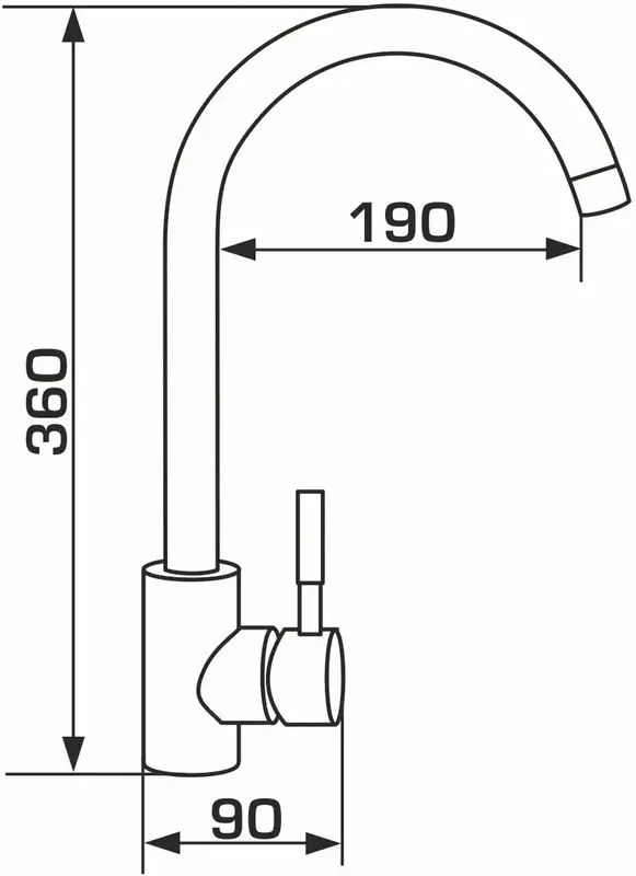 Змішувач GRANADO Elche LUX Black shine - фото - №7