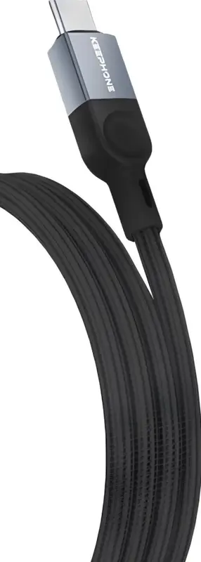 Kабель USB-С to USB-C Keephone MagCoil (KPMAGCCBK) 1 M PD 100W чорний - фото - №1