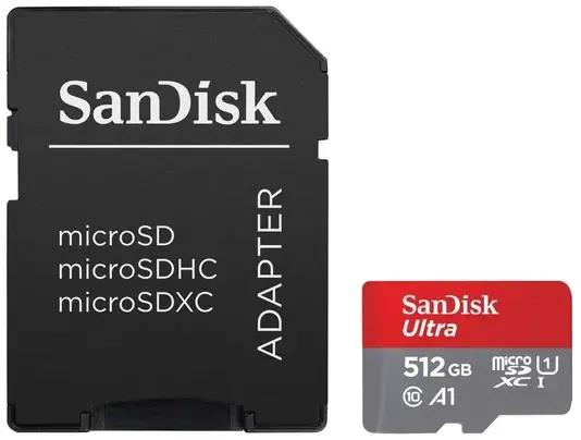 Карта пам'яті microSD SanDisk SDXC 512GB UHS-I W/A SDSQUAC-512G-GN6MA - фото - №1