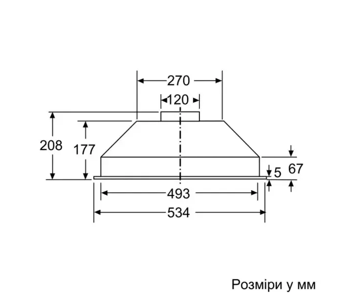 Витяжка вбудована Bosch DLN53AA70 - фото - №5