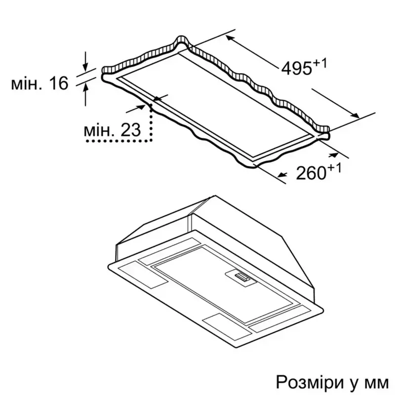 Витяжка вбудована Bosch DLN53AA70 - фото - №6