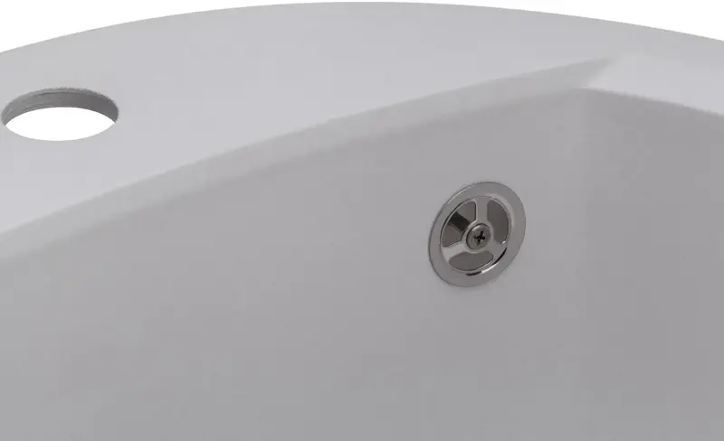 Мийка GRANADO RONDA white з сифоном (470*490mm.) - фото - №2