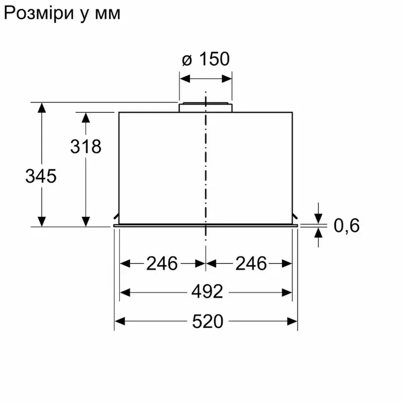 Витяжка вбудована Bosch DLN56AC50 - фото - №11