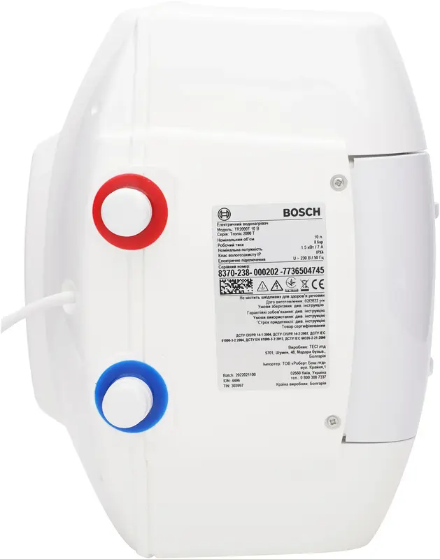 Бойлер BOSCH Tronic 2000T 10B - фото - №3