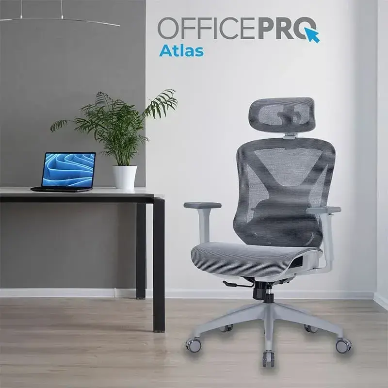 Крісло офісне Officepro Atlas OC630G-DG-DG Gray/Dark Gray - фото - №11