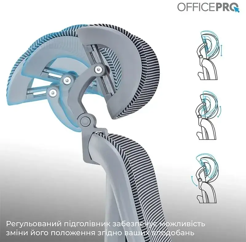 Крісло офісне Officepro Atlas OC630G-DG-DG Gray/Dark Gray - фото - №8