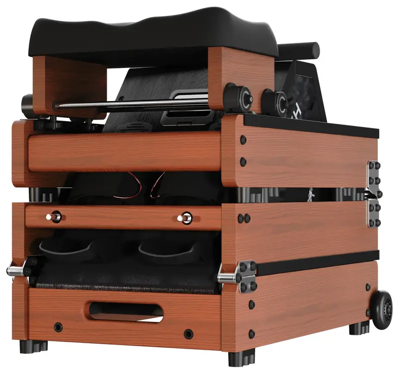 Гребной тренажер KingSmith WR20 (RMWM10F) (красный дуб) - фото - №4