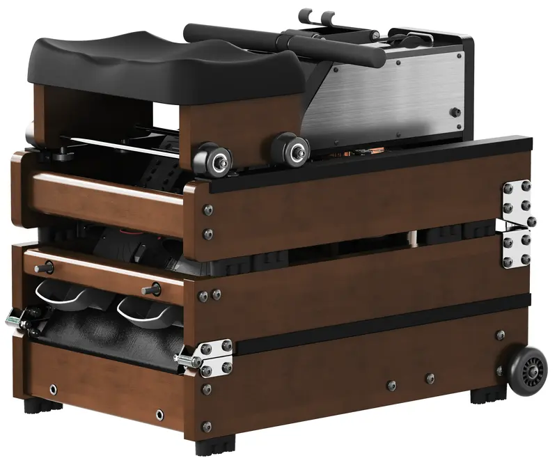 Гребной тренажер KingSmith WM10 (RMWM10F) (черный орех) - фото - №7