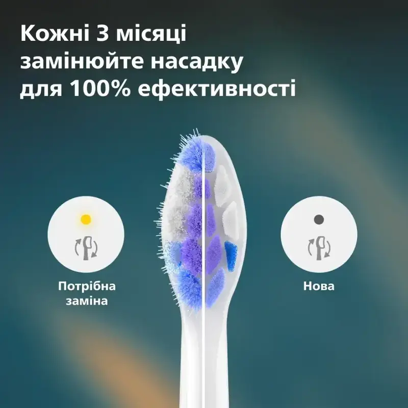 Насадки для зубної щітки PHILIPS Sonicare HX6052/87 Sensitive - фото - №4