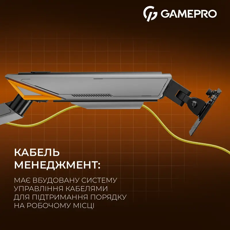 Настільне кріплення для монітора GamePro MAG201G 17-45" 2-16 кг Gray - фото - №14