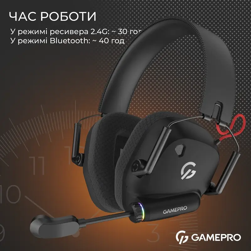 Гарнітура ігрова Gamepro Genesis Mercury Pro (HSW120B) 3-Mode - фото - №13