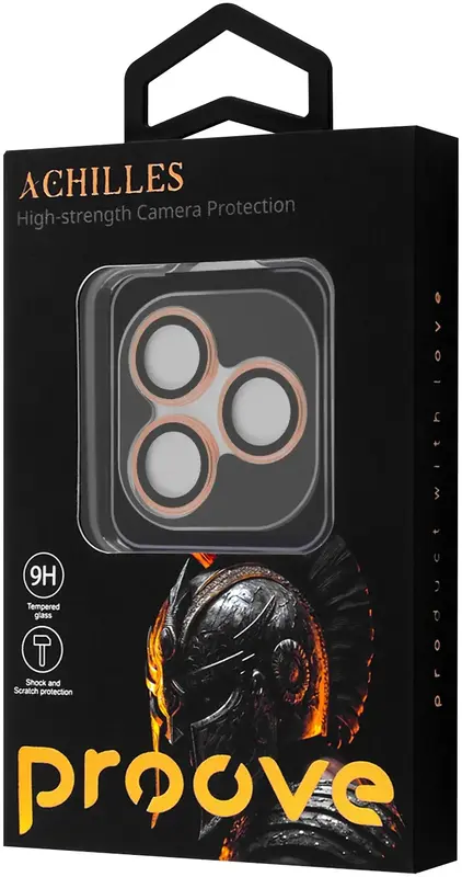 Защита камеры Proove Achilles iPhone 17 Pro/17 Pro Max Orange (CPPAIP17PM30) - фото - №1