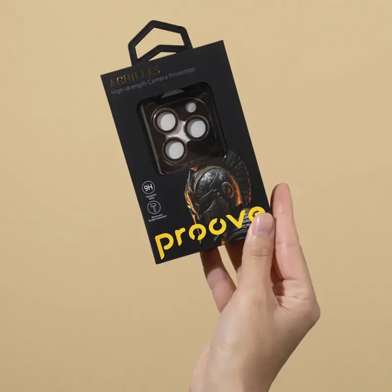 Защита камеры Proove Achilles iPhone 17 Pro/17 Pro Max Orange (CPPAIP17PM30) - фото - №5