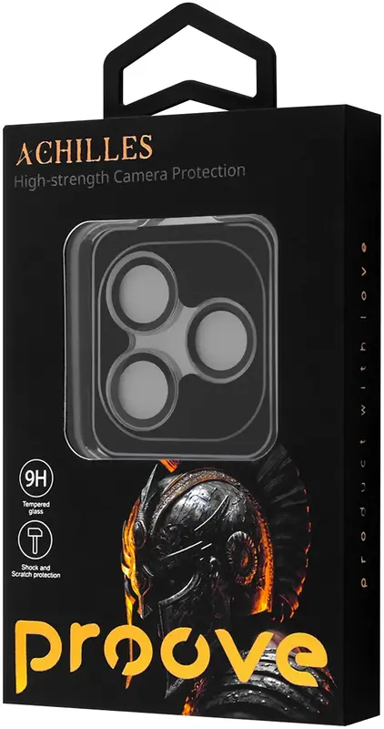 Защита камеры Proove Achilles iPhone 17 Pro/17 Pro Max Silver (CPPAIP17PM06) - фото - №1