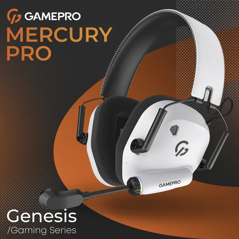 Гарнітура ігрова Gamepro Genesis Mercury Pro (HSW120W) 3-Mode - фото - №8